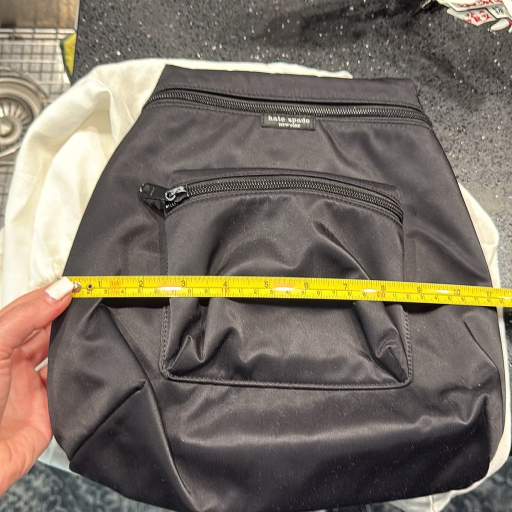 Black Kate Spade nylon backpack. - Picture 8 of 11